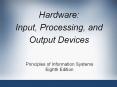 Input, Processing, and Output Devices Principles o