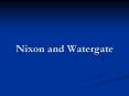 Nixon and Watergate The Election of 1968 Richard Nixon onl