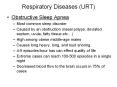 Respiratory Diseases (URT) Obstructive Sleep Apnea Mos