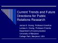 Current Trends and Future Directions for Public Relation