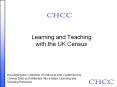 Learning and Teaching with the UK Census Developing th