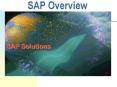 An overview of SAP. This presentation was part Solution