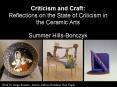 Criticism and Craft: Reflections on the State of Criticis