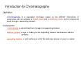 Introduction to Chromatography Definition Chromatography i