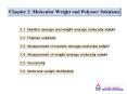 Chapter 2. Molecular Weight and Polymer Solutions 2.1 Numbe