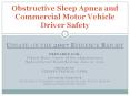 Obstructive Sleep Apnea and Commercial Motor Vehicle Drive