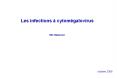 Les infections   cytom galovirus MC Mazeron octobre 2006 