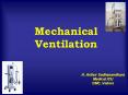 Mechanical Ventilation H. Arthur Sadhanandham Medical IC