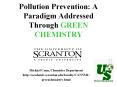 Pollution Prevention: A Paradigm Addressed Through GREE
