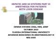 hepatic and gi systems part ii anesthesia for patients wit