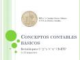 CONCEPTOS CONTABLES B SICOS Revisi n para 3.  2.  y 3.  4.
