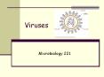 Viruses Microbiology 221 Viruses Obligate intracellula