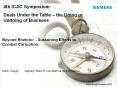 4th ICAC Symposium: Deals Under the Table   the Doing o
