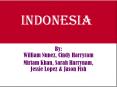INDONESIA By: William Nunez, Cindy Harryram Miriam Khan