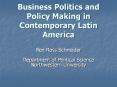 Business Politics and Policy Making in Contemporary Lati