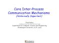 Core Inter-Process Communication Mechanisms (Historicall