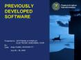 previously developed software software & complex electroni