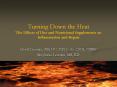 Turning Down the Heat The Effects of Diet and Nutritiona