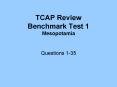 TCAP Review Benchmark Test 1 Mesopotamia Questions 1-35 3