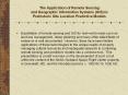 The Application of Remote Sensing and Geographic Informatio