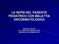 la sepsi nel paziente pediatrico con malatti