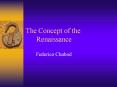 The Concept of the Renaissance Federico Chabod Th
