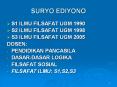 suryo ediyono s1 ilmu filsafat ugm 1990 s2 ilmu filsafat ug