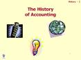 History - * The History of Accounting * * * * * * * 
