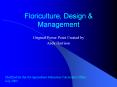 Floriculture, Design & Management Original Power Poin