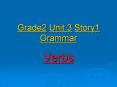 Grade2 Unit 3 Story1 Grammar Verbs Verbs A verb tells wha