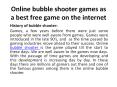 online puzzle bubble shooter game