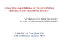 E-learning expectations for Korea s lifelong learning in th