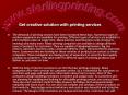Get creative solution with printing services