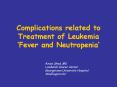 Complications related to Treatment of Leukemia  Fever an