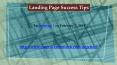 Landing Page Success Tips