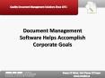 Document Management Software Helps Accomplish Corporate Goals