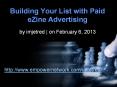 Building Your List with Paid eZine Advertising