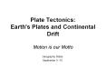 Plate Tectonics: Earth's Plates and Continental Drift Motio