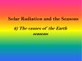 Solar Radiation and the Seasons 2) The causes of the Eart