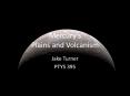 Mercury s Plains and Volcanism Jake Turner PTYS 395 Overvie