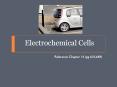 Introduction to Electrochemistry Electric cells are compose