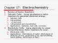 Chapter 17: Electrochemistry Review of Redox Reaction