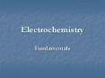 Electrochemistry Fundamentals Oxidation & Reductio