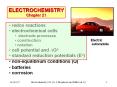 Chapter 21 redox reactions electrochemical cells electrod