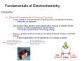 Fundamentals of Electrochemistry Introduction 1.) Electrica