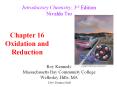 ... Chapter 16 * Electrochemical Cells Electrochemistry i