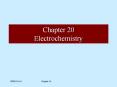 Chapter 20 Electrochemistry Oxidation and Reductio