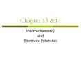 Chapter 13 &14 Electrochemistry and Electrode Potential