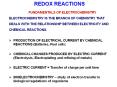 redox reactions fundamentals of electrochemistr