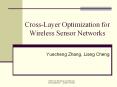 Cross-Layer Optimization for Wireless Sensor Network